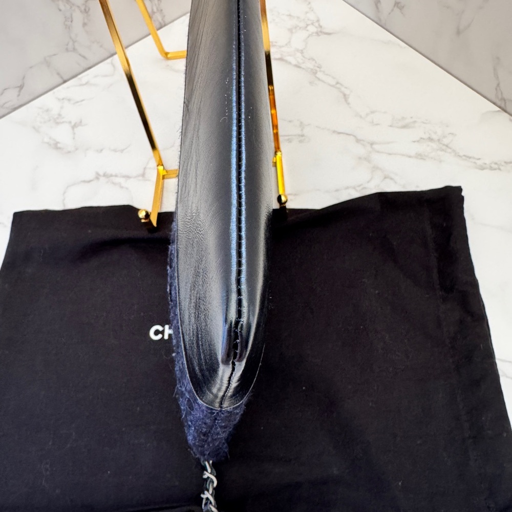 Chanel Gabrielle clutch in quilted tweed and calfskin leather - Picture 11 of 12